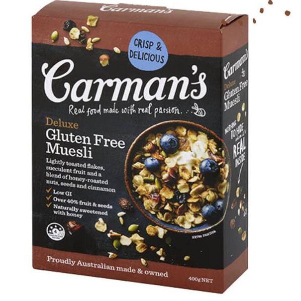 

Terlaris Carman'S Deluxe Gluten Free Muesli Cereal Sereal Sehat Import
