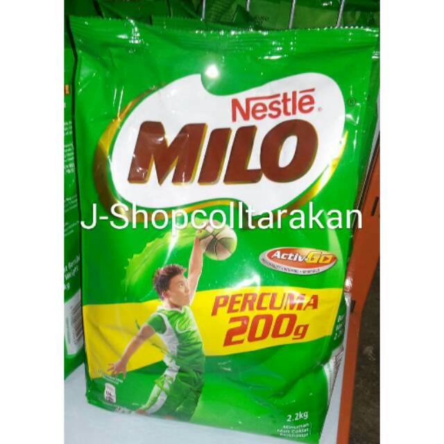 

NESTLE MILO 2 KG, + 200 GRAM