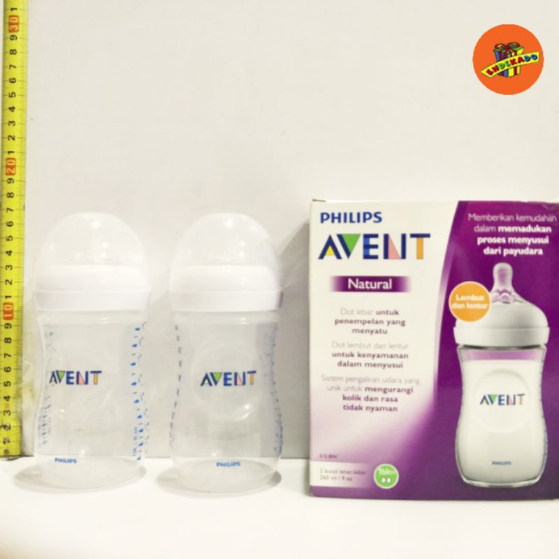 PHILIPS AVENT BOTOL SUSU PP NATURAL BENING 260ml