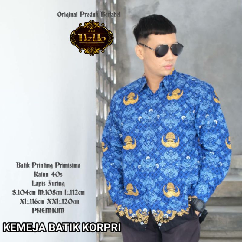 [BISA COD] BATIK KORPRI PREMIUM LAPIS FURING BAJU KORPRI TERBARU PRIA WANITA KUALITAS PREMIUM