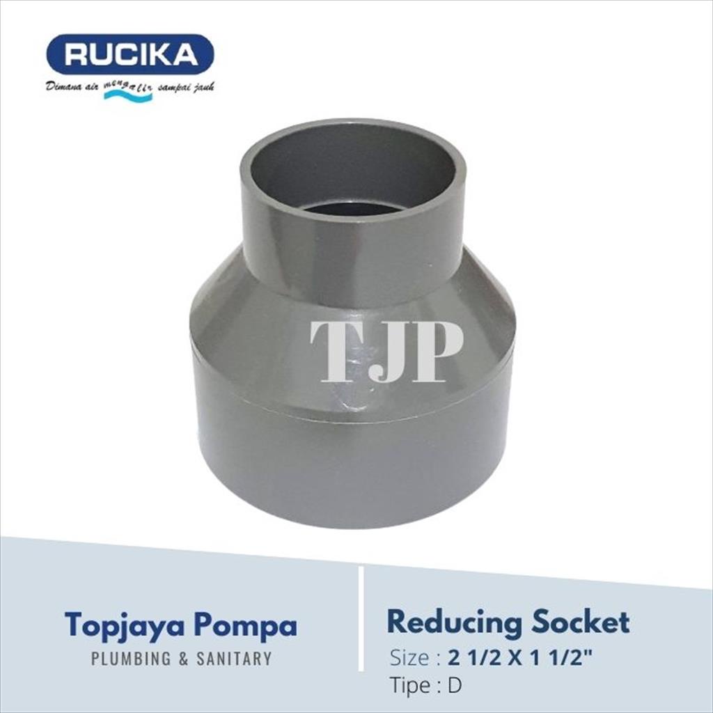 V.SOCK / REDUCER PVC D RUCIKA 2 1/2 X 1 1/2&quot;