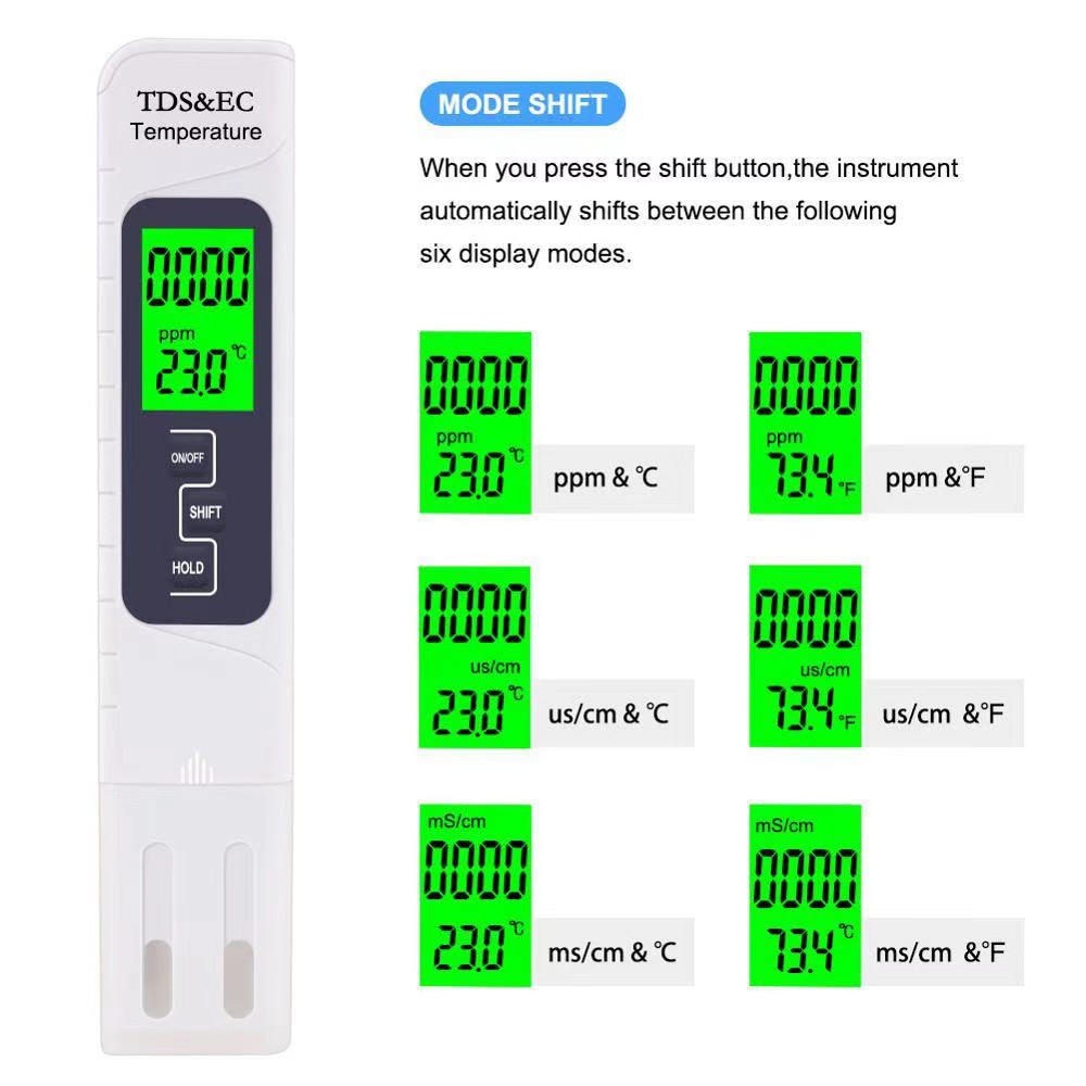 MTE TDS EC Meter/ Pena Pengukur 3 in1 PPM Kualitas Air Tester Hidroponik-3