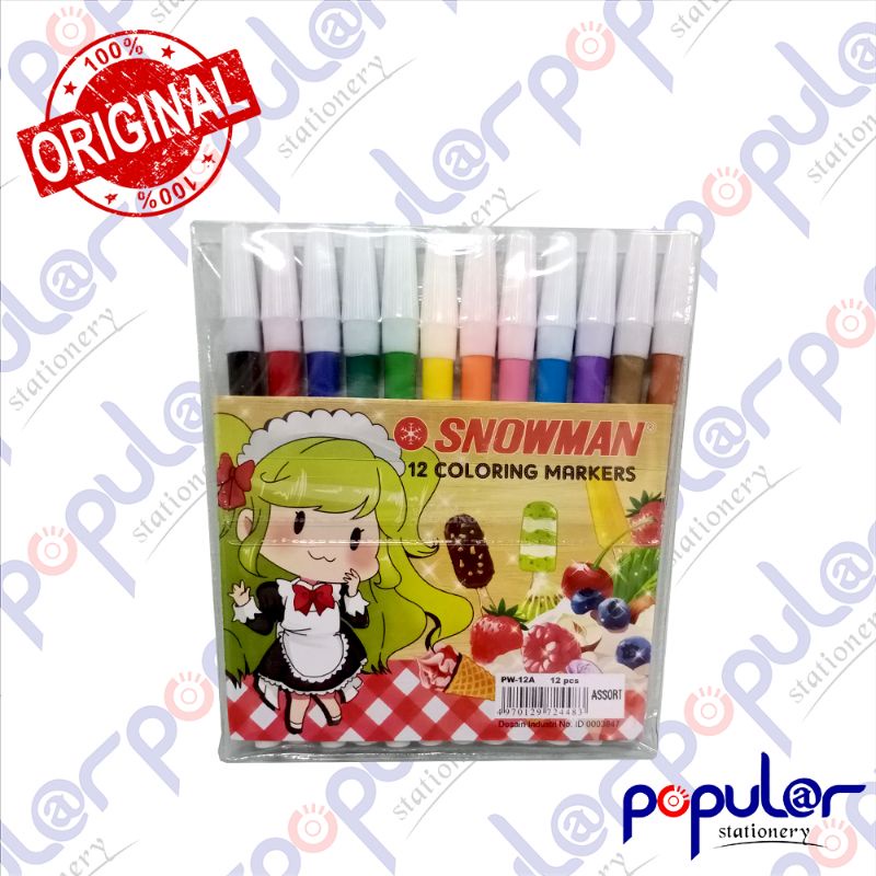 

Spidol Snowman Kecil 12C