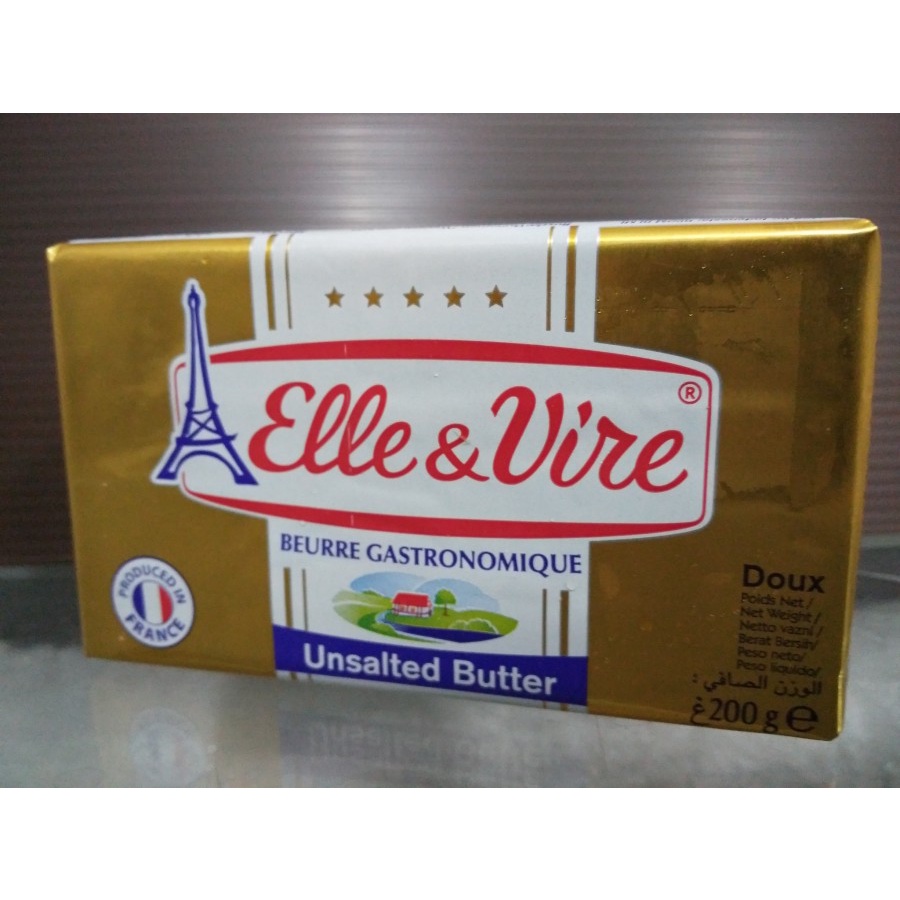 

Elle & Vire Unsalted Butter 200g