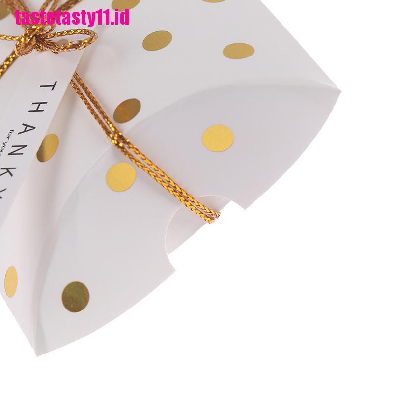 【TTID】10Pcs Gift Box Pillow Shape Birthday Packaging Party Boxes Sweet Candy Co