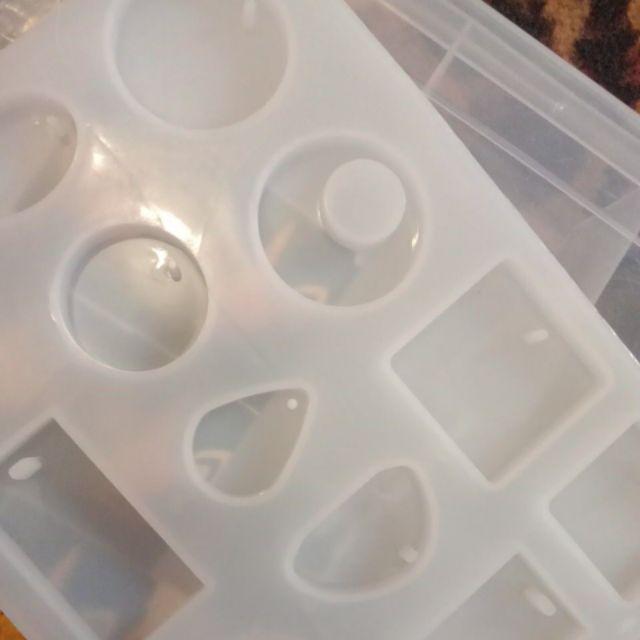 Cetakan Dengan Bahan Silikon Dan Bentuk Geometrik Untuk Perhiasan / Liontin