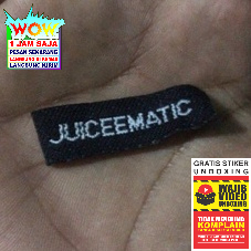 

JUICEEMATIC SLIP WOVEN LABEL TAG BORDIR COTTON SUPER PREMIUM CO 1X DI KIRIM 600PCS