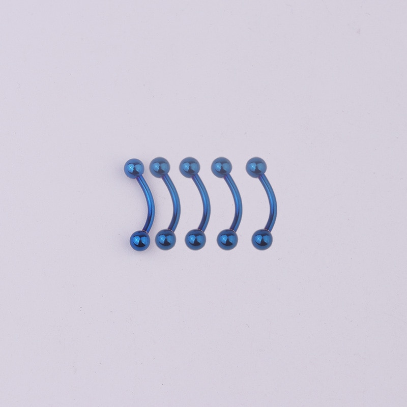 Anting Tindik Alis / Bibir / Telinga Bentuk Barbel Bahan Surgical Steel 3mm Ukuran 6 / 8 / 10mm