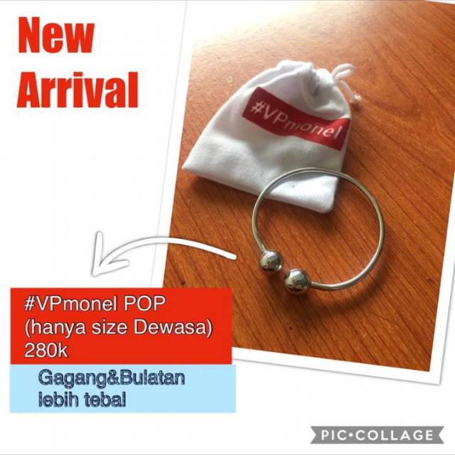 Gelang Kesehatan VP Monel POP untuk Dewasa/Monel Asli Anti Demam Anti Karat Selamanya