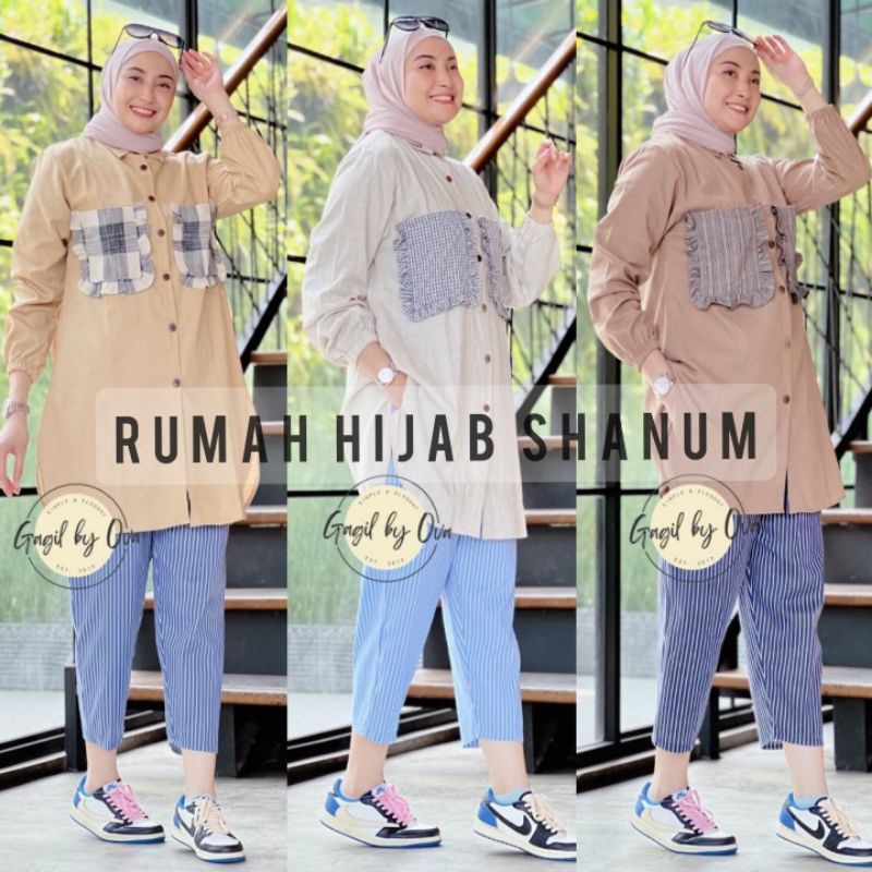 ALEXANDRIA BY GAGIL ONE SET BLOUSE KEMEJA TUNIK ORIGINAL GAGIL BY OVA TERBARU GAMIS MAXY MIDI DRESS 