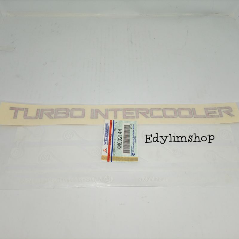 Stiker sticker turbo intercooler canter KM902144 ASLI