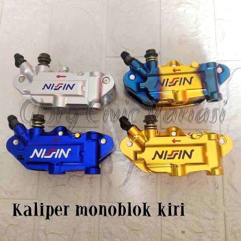 KALIPER MONOBLOK KIRI 4 PISTON SEBELAH KIRI UNIVERSAL