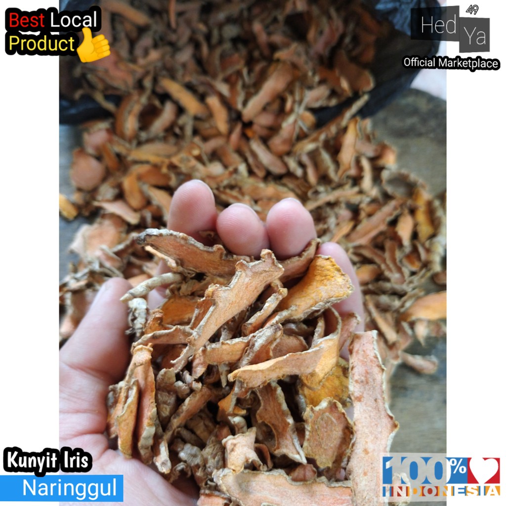 

Kunyit Kering 1kg Iris Tipis Murni Best Quality Turmeric