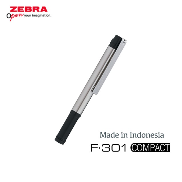 

ZEBRA Mini F-301 Pulpen Pena 0.7mm Stainless Steel Barrel Ballpoint Pen In Compact Shape