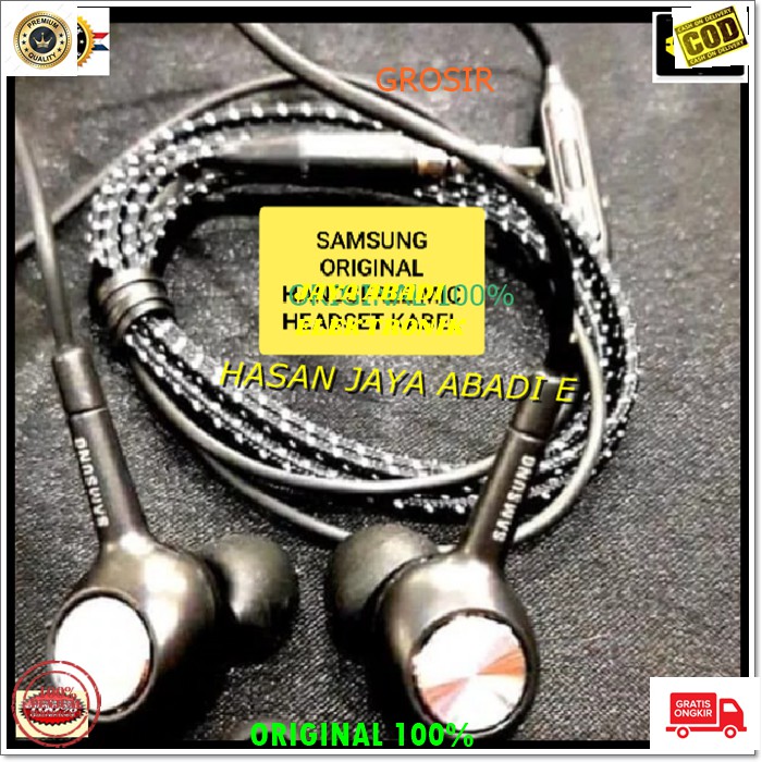 J193 SAMSUNG HEADSET NOTE 8 HP 3.5MM HANDSFREE STEREO DOBEL BASS SUPER EARPOD GALAXY HEADSET HANDSFREE HEADPHONE EARPHONE MUSIC VOKAL AUDIO SOUND EARPOD IN EAR KARET KARAOKE MEGA BAS ORIGINAL SAMSUNG HEADSET HEADPHONE BISA KE SEGALA GADGET SUARA JERNIH
