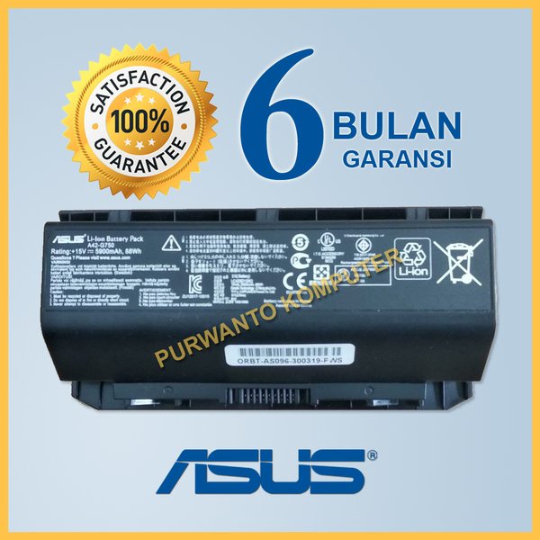 Original Baterai Laptop ASUS ROG G750 G750J G750JH G750JH-DB71 G750JH-T4066H G750JH-T4070H G750JH-T4