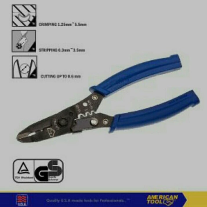 Tang - Tang Multi Fungsi Crimping Tools American Tool Potong Kabel