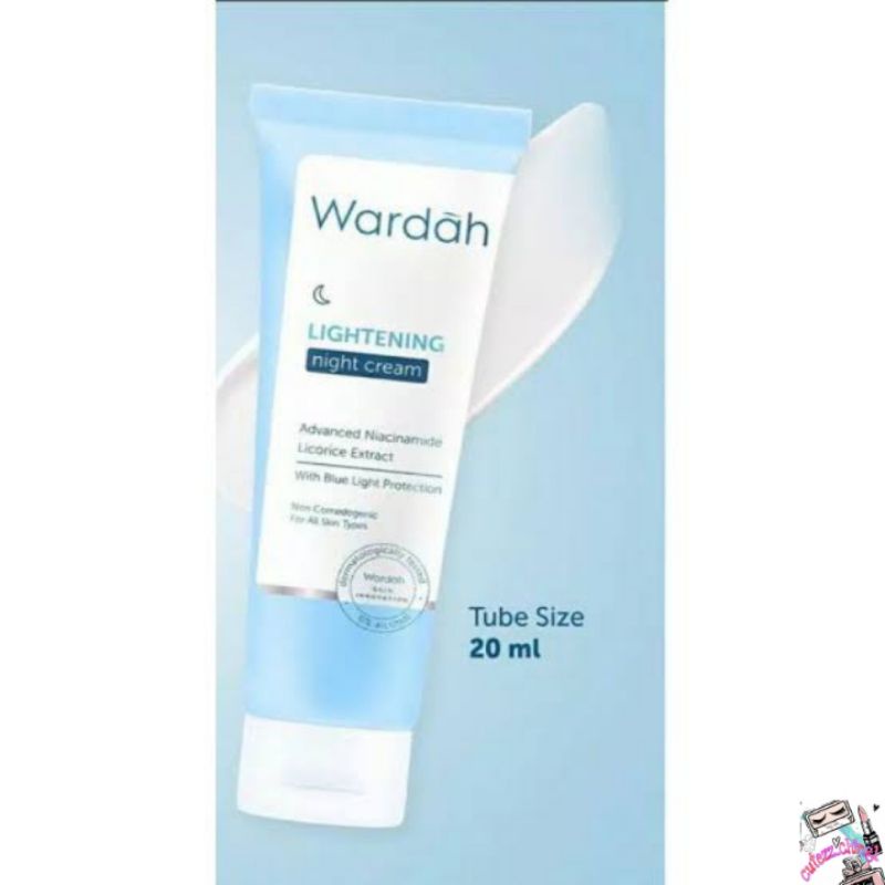 ☃Cutezz_Ching1☃Wardah Lightening Night Cream 20ml