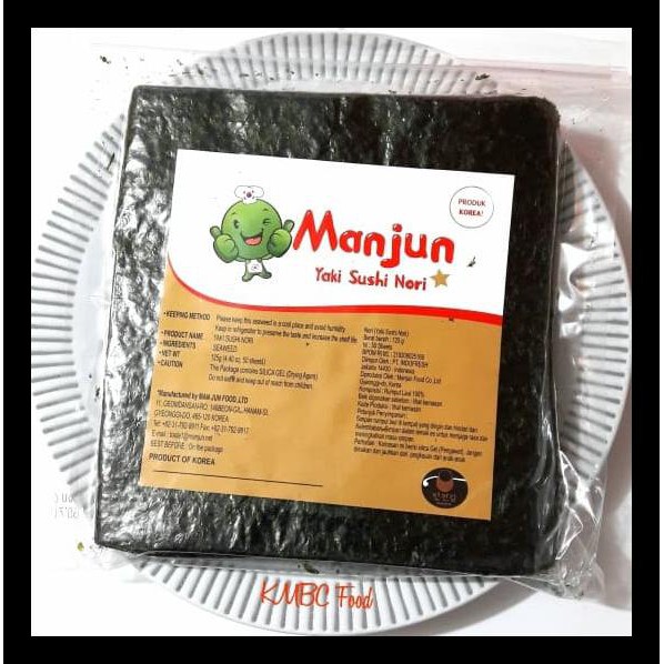 

Manjun Yaki Sushi Nori 10 Lembar | Rumput Laut | Seaweed For Sushi Termurah