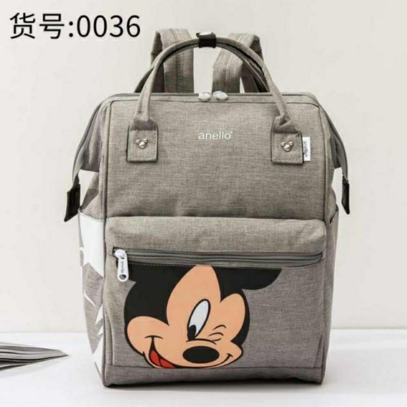 TAS ANELLO BACKPACK MICKEY / TAS SEKOLAH ANELLO  / ANELLO 0036 UKURAN BESAR