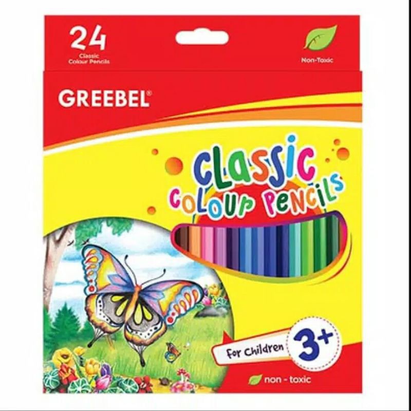 

pensil warna Greebel 24 warna panjang original