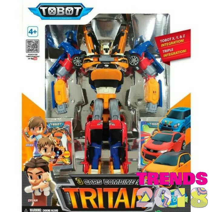 HHo000t MAINAN ANAK ROBOT TOBOT MINI TITAN XYZ (3 IN 1) Terb4ruuu