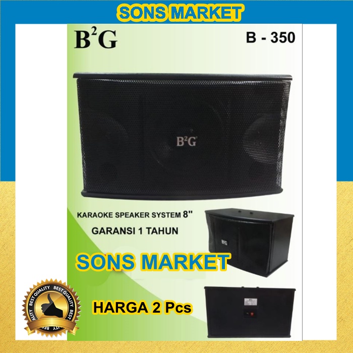 SPEAKER PASIF KAROEKE B2G B-350 B350 8" 8 inch SPEAKER PASSIVE SEPASANG ORIGINAL