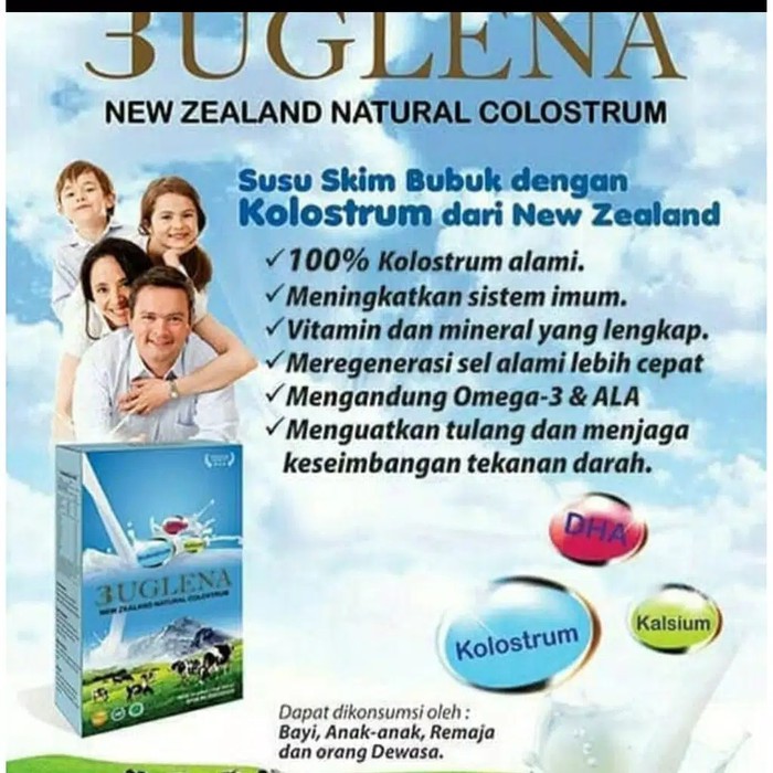 MINUMAN SUSU KOLOSTRUM 3UGLENA COLOSTRUM SUSU NEWZEALAND