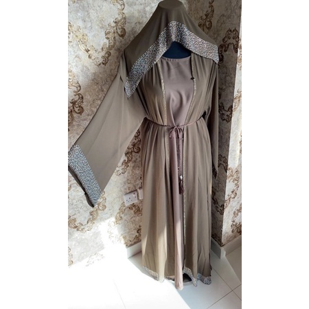 ABAYA DUBAI PAYET MEWAH ORIGINAL / Abaya Import Dubai / Abaya Import
