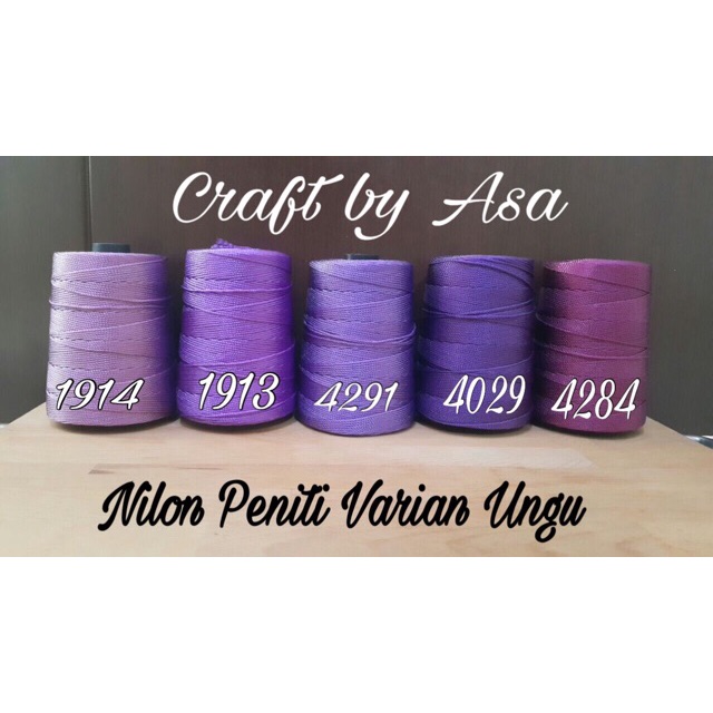 Benang rajut Nilon peniti varian ungu