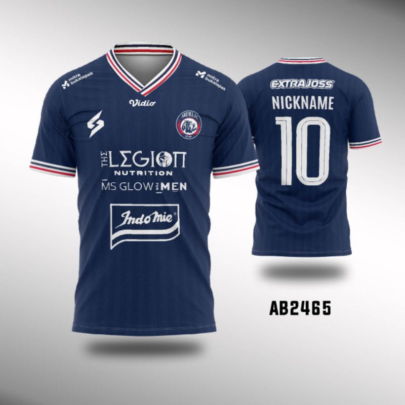 Kaos Atasan Jersey Sepakbola Liga Indonesia - Jersey Arema FC 2022 - Home