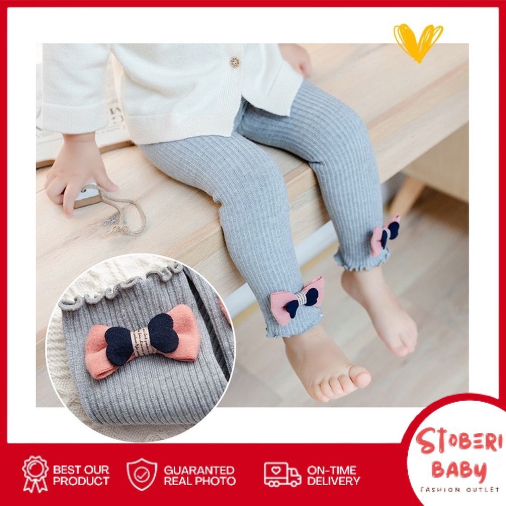 PUNCAK 3.3 stoberi baby -Legging Ashley Bayi Perempuan / Legging Anak / Kaos Kaki Panjang Bayi 305