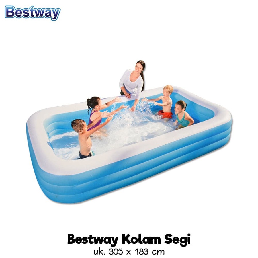 Kolam Renang Angin Anak Bestway 54009 305x183x56 cm Jumbo Family pool