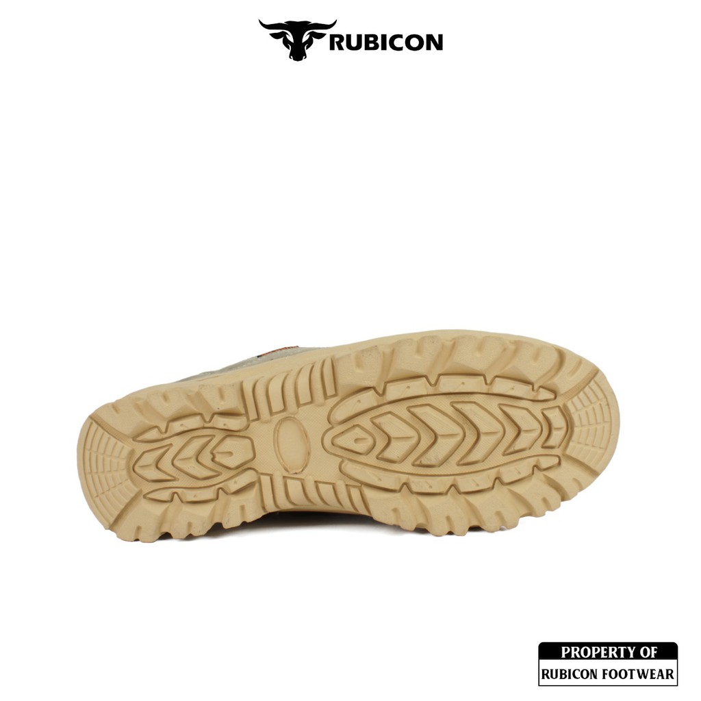 RUBICON LAVA KHAKI SEPATU BOOTS SAFETY TRACKING KERJA LAPANGAN PRIA UJUNG BESI PREMIUM QUALITY