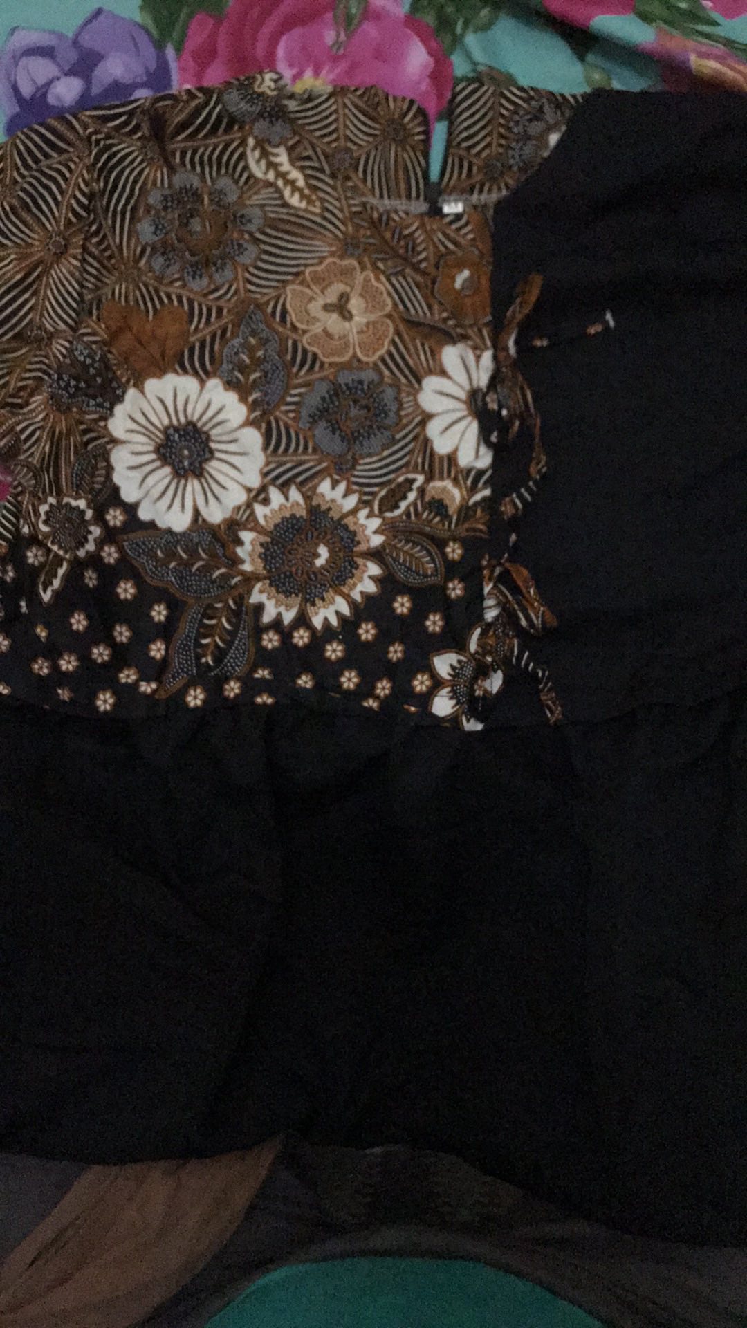 Tey-17 Batik Wanita Asj Sa Hrb026 Kenongo Kemeja Tosca Pendek