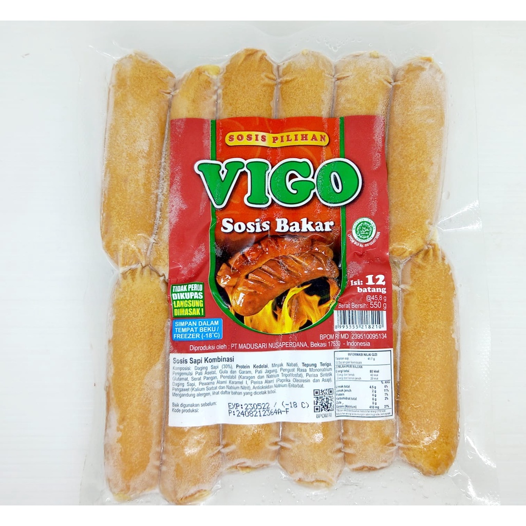 

VIGO SOSIS SAPI BAKAR (ISI 12) 500GR