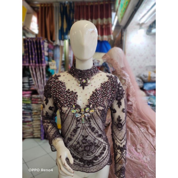 Kebaya store21/Atasan kebaya payet bunga 3d | atasan  | atasan kebaya mewah full payet tangan