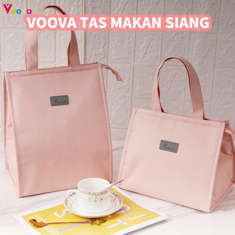 VOOVA Tas Lunch Tote Bag Food Box Foil Lunch Box Tas makan siang Cooler bag makanan tas multi-tujuan