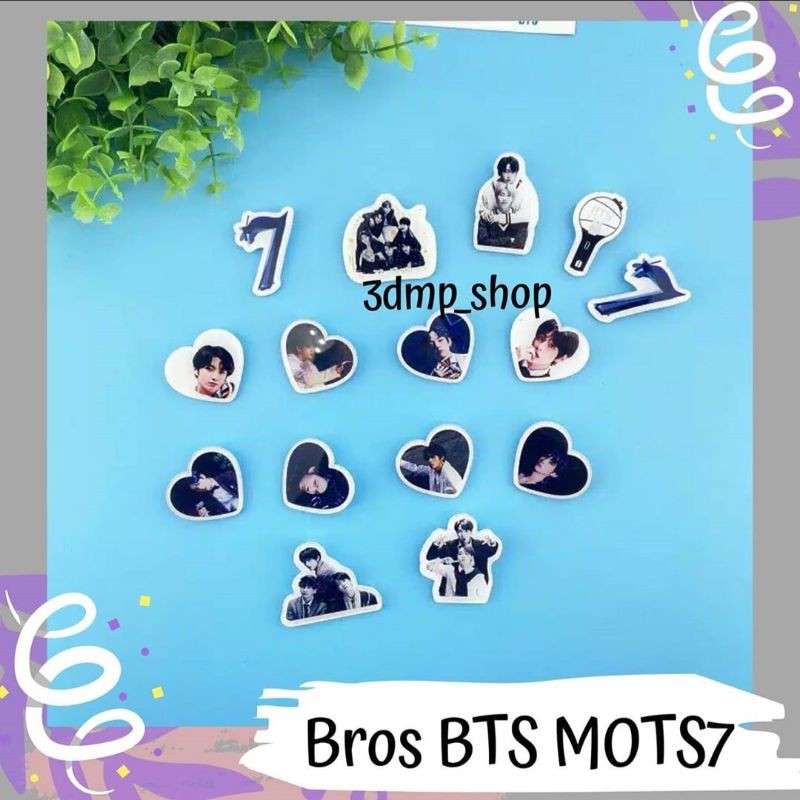 Pin Bros Lencana BTS MOT7 Map of the soul 7 jimin jungkook v taehyung