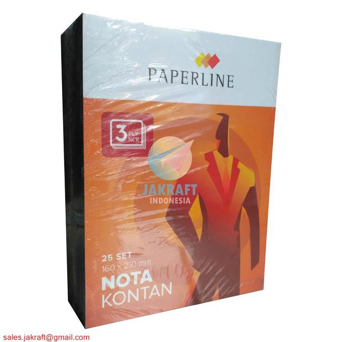 

Nota Kontan Bon PAPERLINE Besar 3 Rangkap Ply NCR Isi 75 Lembar