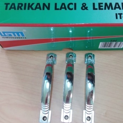 TARIKAN LACI SILVER/TARIKAN LEMARI LACI/PEGANGAN LEMARI LACI/GAGANG PINTU LACI/HANDLE HANDEL LACI LEMARI/IGM-Tarikan Jendela dan Laci