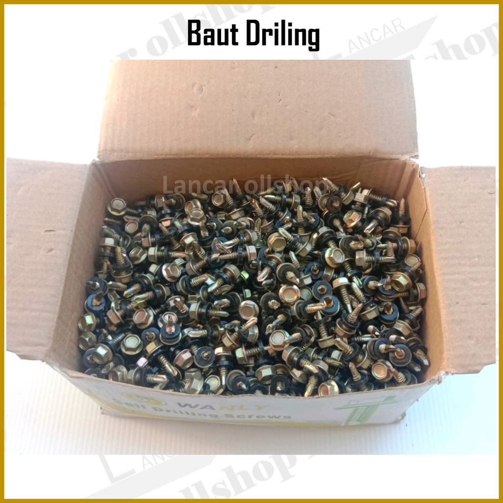 Baut Sekrup Skrup Baja Ringan Roofing Galvalum Driling Murah