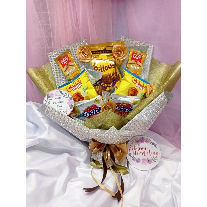 Buket Snack / Sedap / Mie / Aneka jajanan / hadiah unik / kreatif