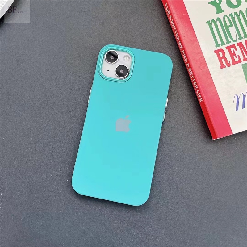 Soft Case Silikon Pelindung Lensa Warna Untuk Iphone 11 12 13 Pro Max