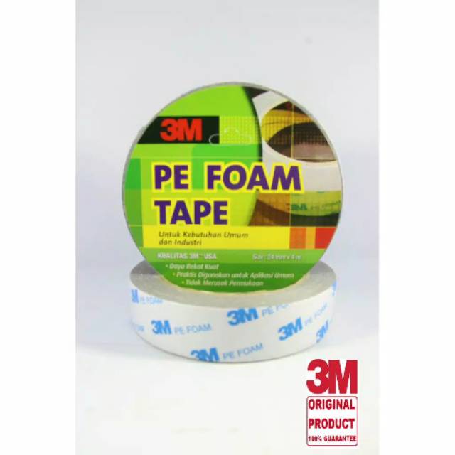 

double tip 3m original pe foam doubletape asli