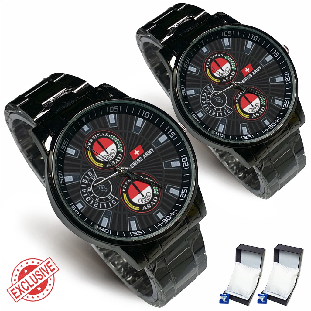 Jam Tangan Rantai Couple Logo ASAD PERSINAS (Cool)