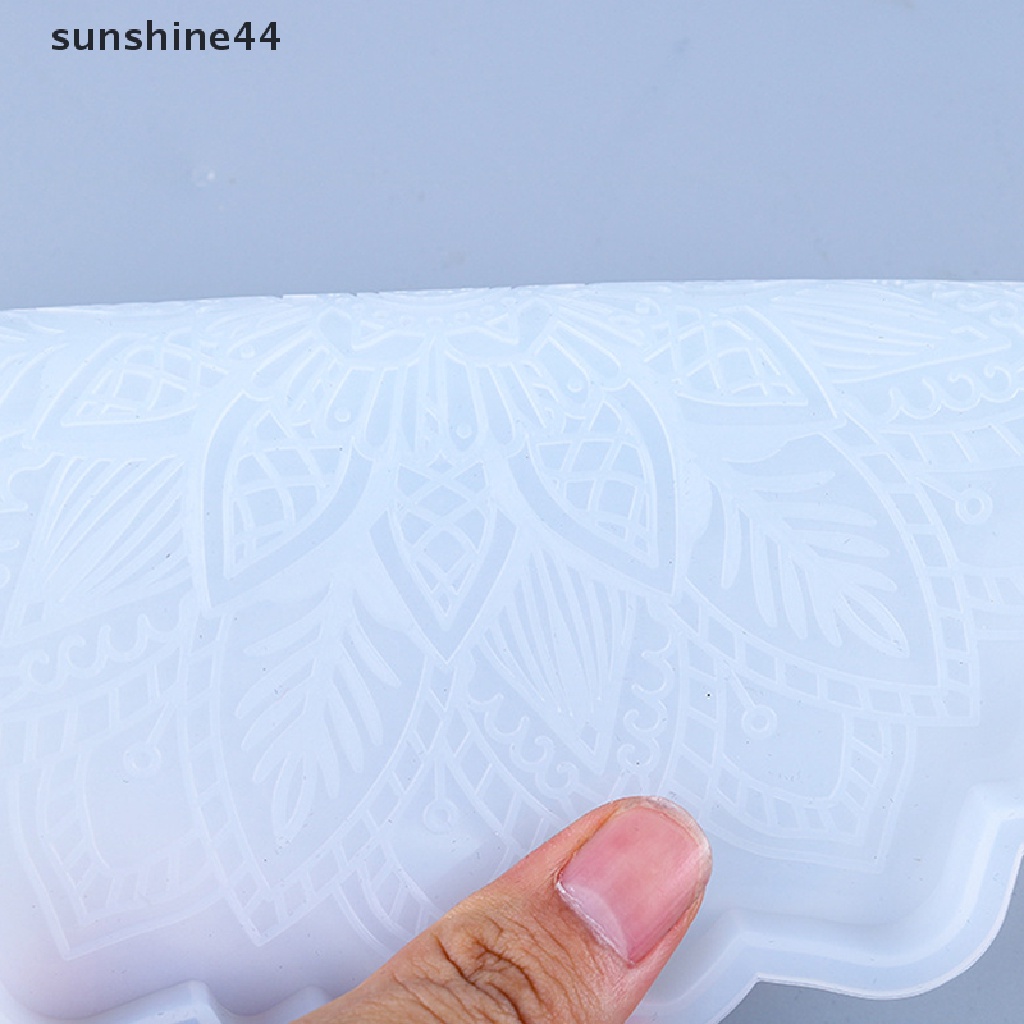 Sunshine Cetakan Epoxy Resin Bentuk Mandala Bahan Silikon