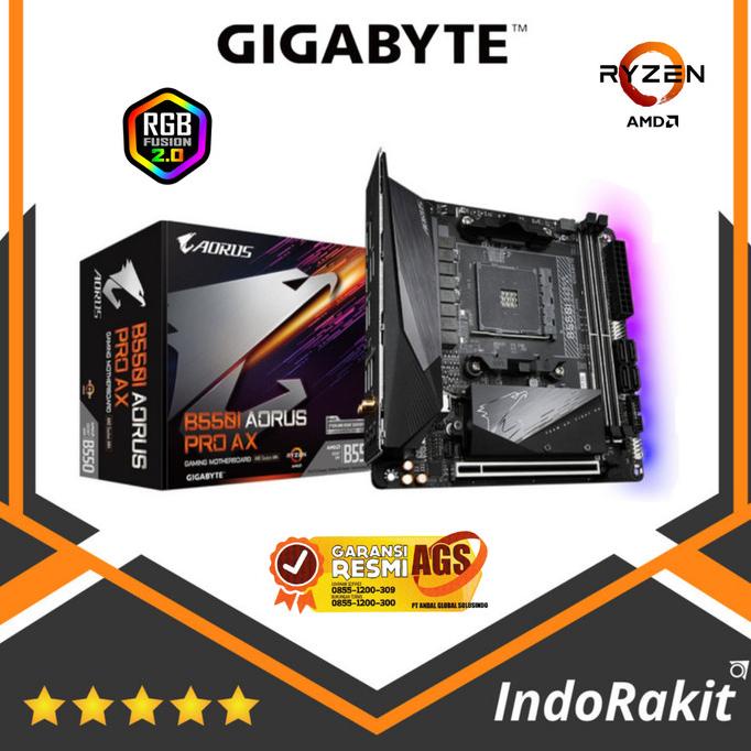 Gigabyte Motherboard B550I Aorus Pro Ax Socket Am4 Mini-Itx 2 X Ddr4
