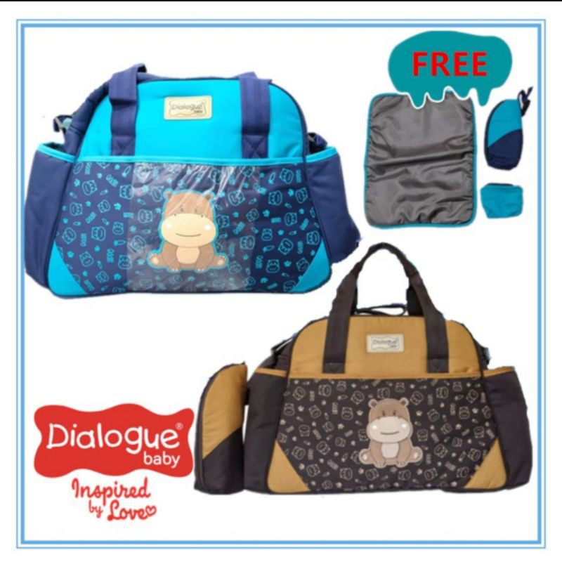 Dialogue tas besar hippo series tas baju bayi