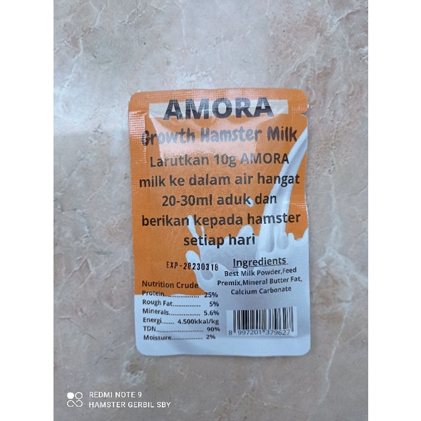 Susu hamster Amora 15gr